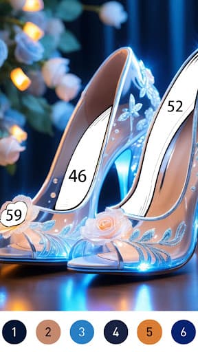 Gown Color by Number Book screenshot 2 - screenshot