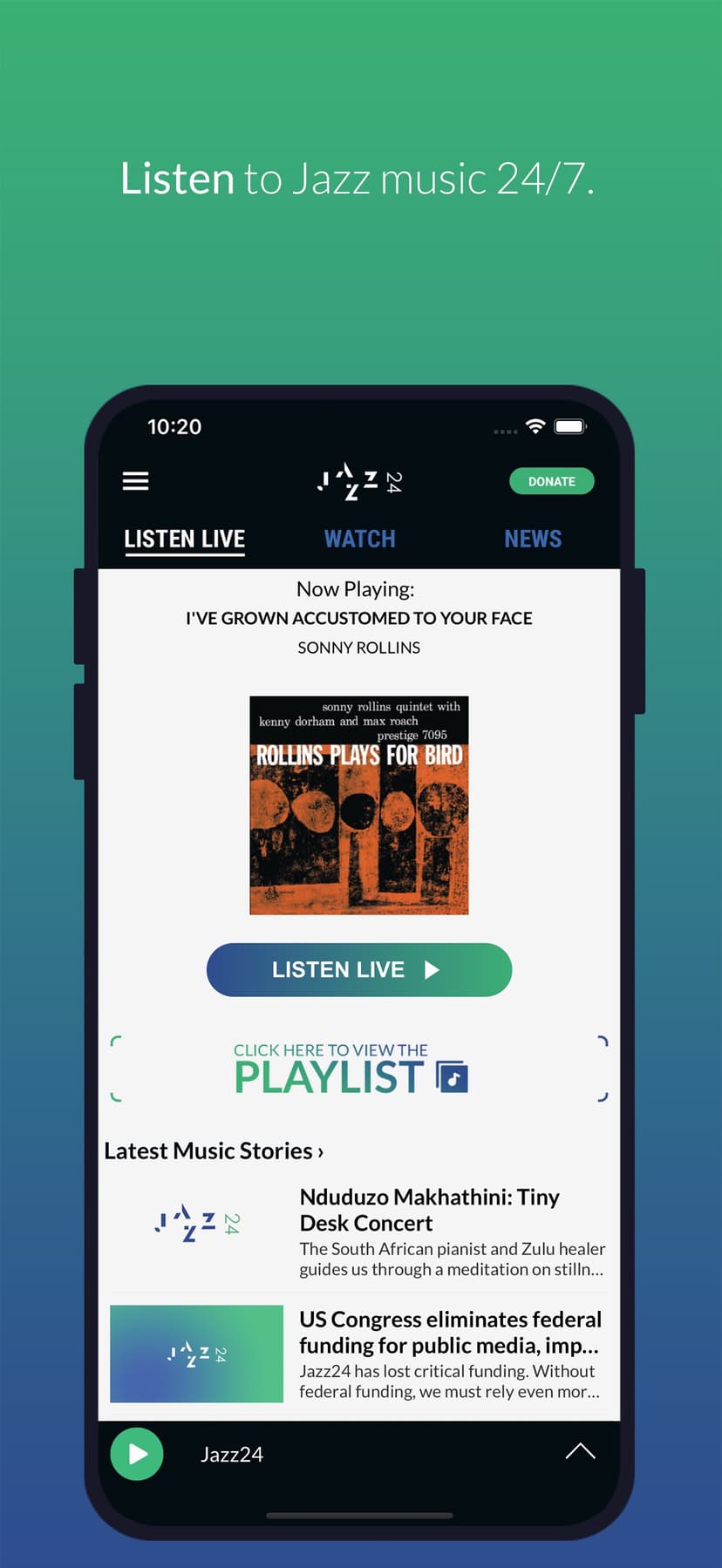 Jazz24: World Class Jazz Radio screenshot 3 - screenshot