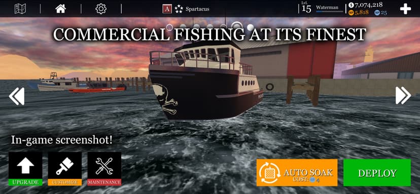 UCaptain Fishing Boat Game screenshot 6 - screenshot
