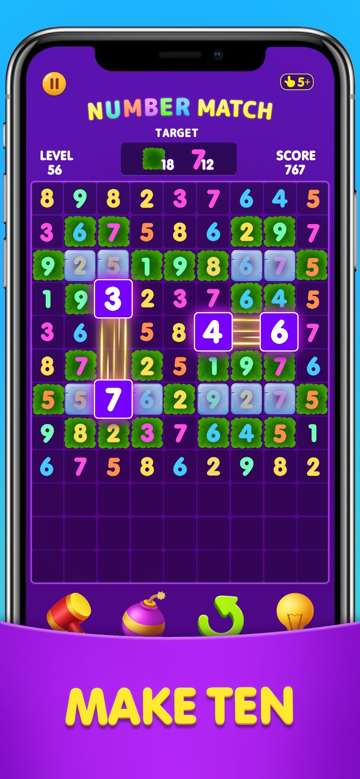 Number Match: Ten Crush Puzzle screenshot 1 - screenshot
