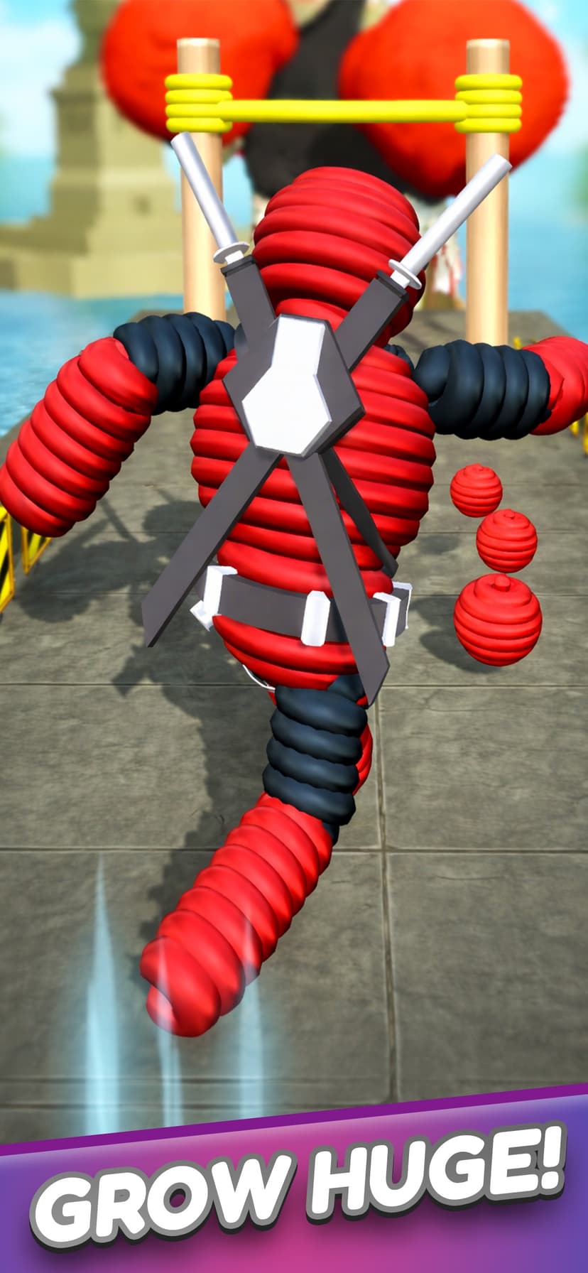 Rope Man: Monster Battle Run screenshot 1 - screenshot