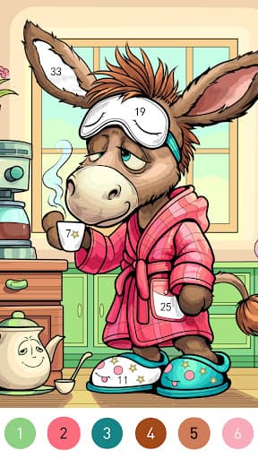Granny Color By Number Game screenshot 3 - screenshot