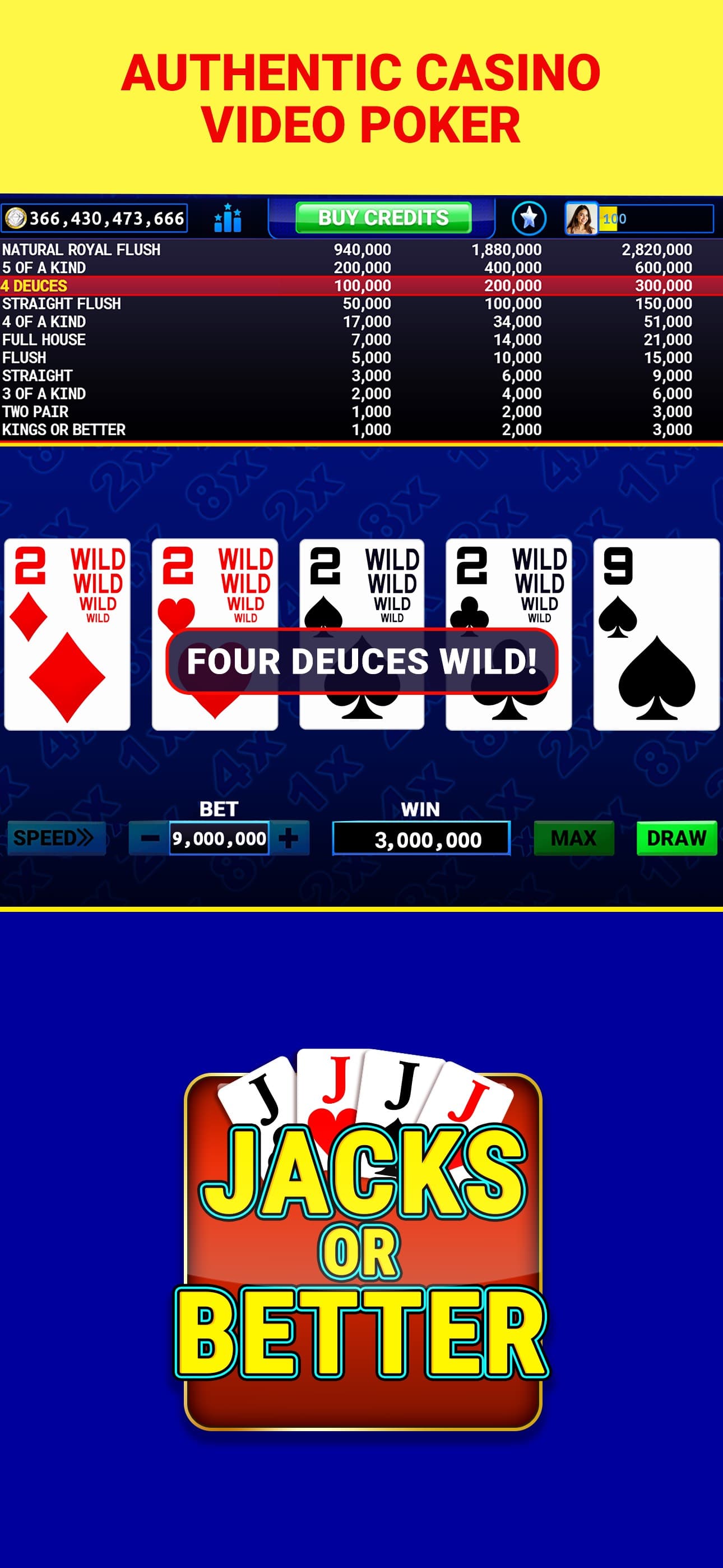 Multi-Play Video Poker ™ screenshot 1 - screenshot