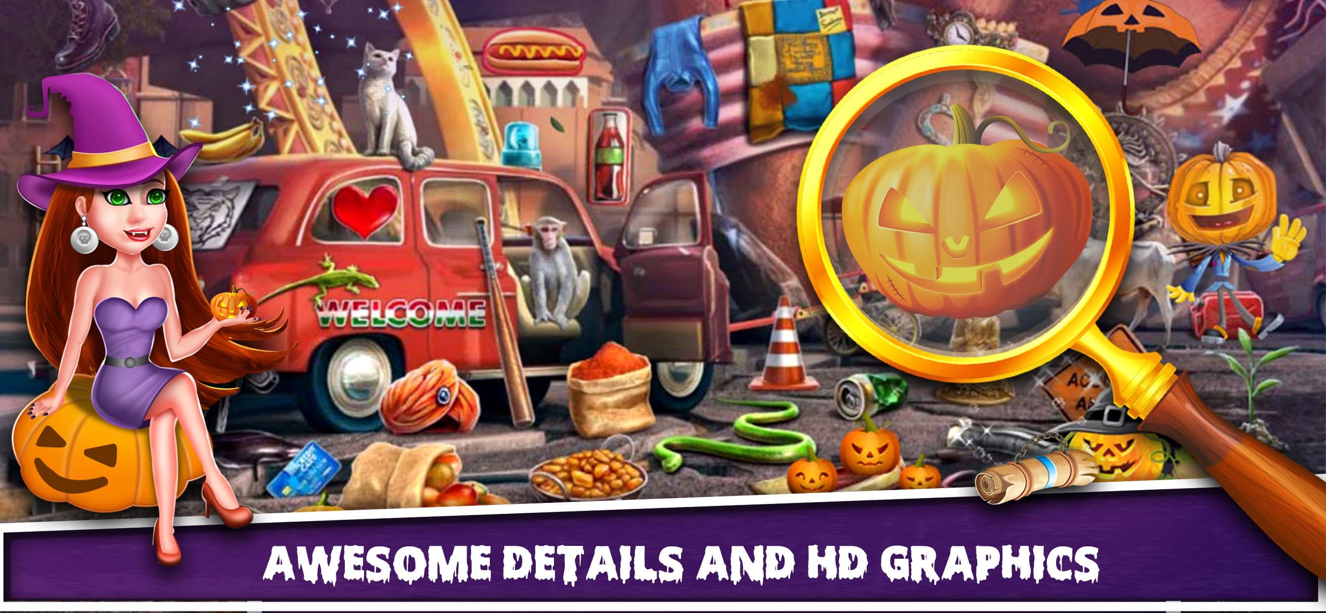 Halloween Hidden Object Games screenshot 1 - screenshot