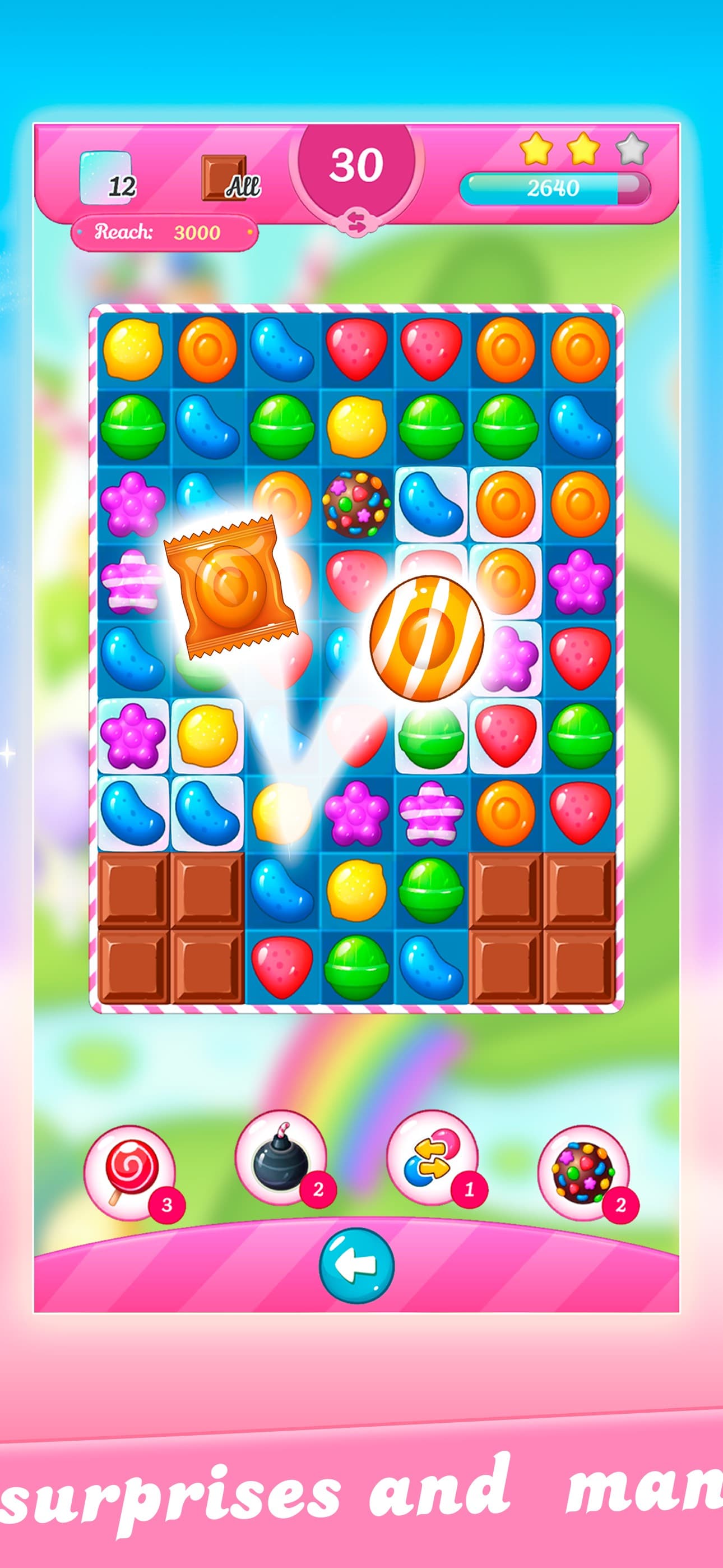 Candy Match 3: Sweet Lands screenshot 2 - screenshot