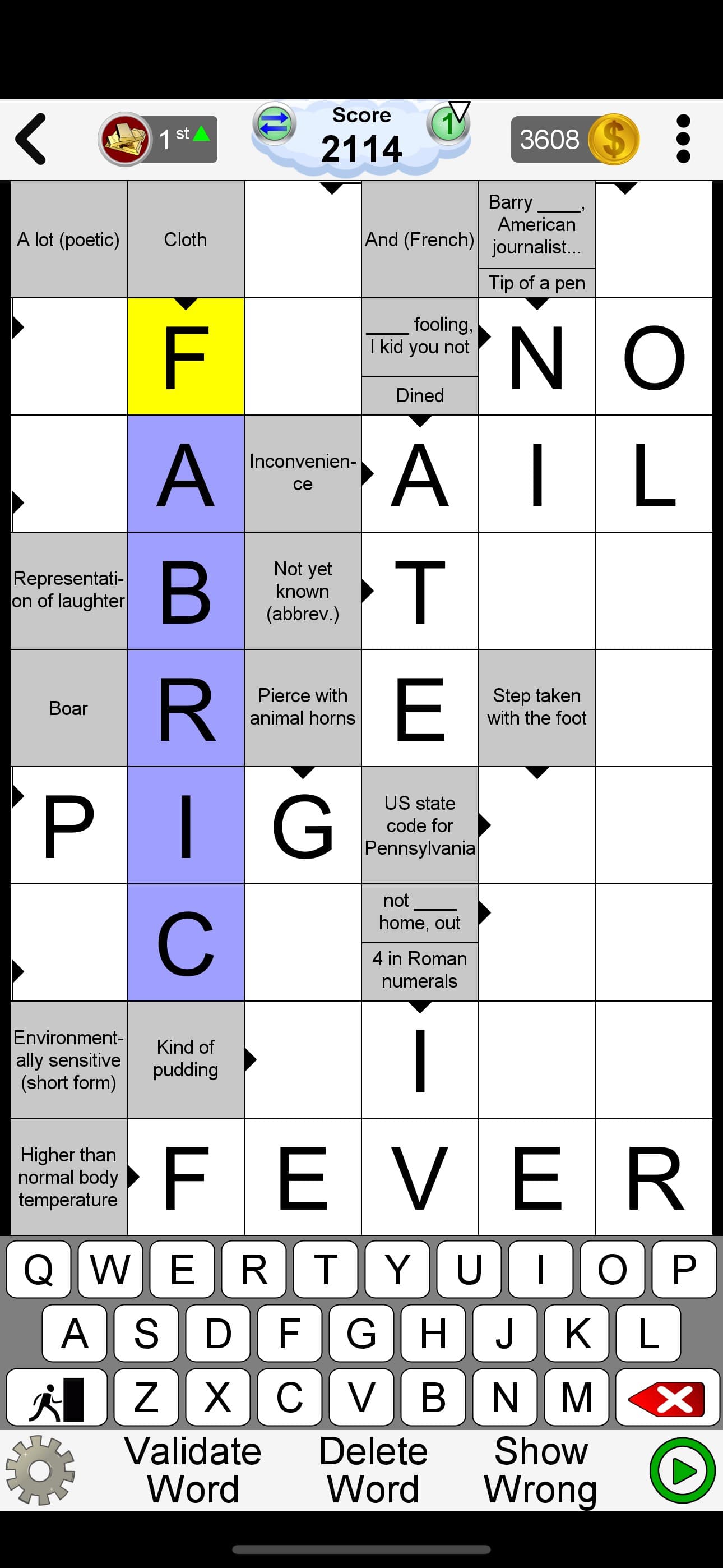 Arrow Crossword & Other Games screenshot 3 - screenshot
