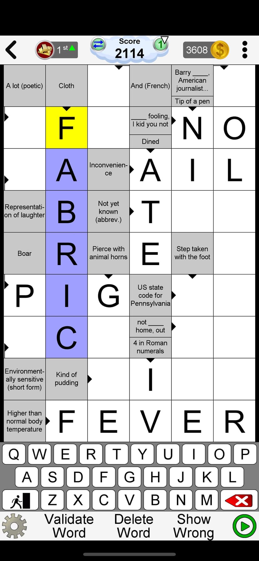 Arrow Crossword & Other Games screenshot 3 - screenshot