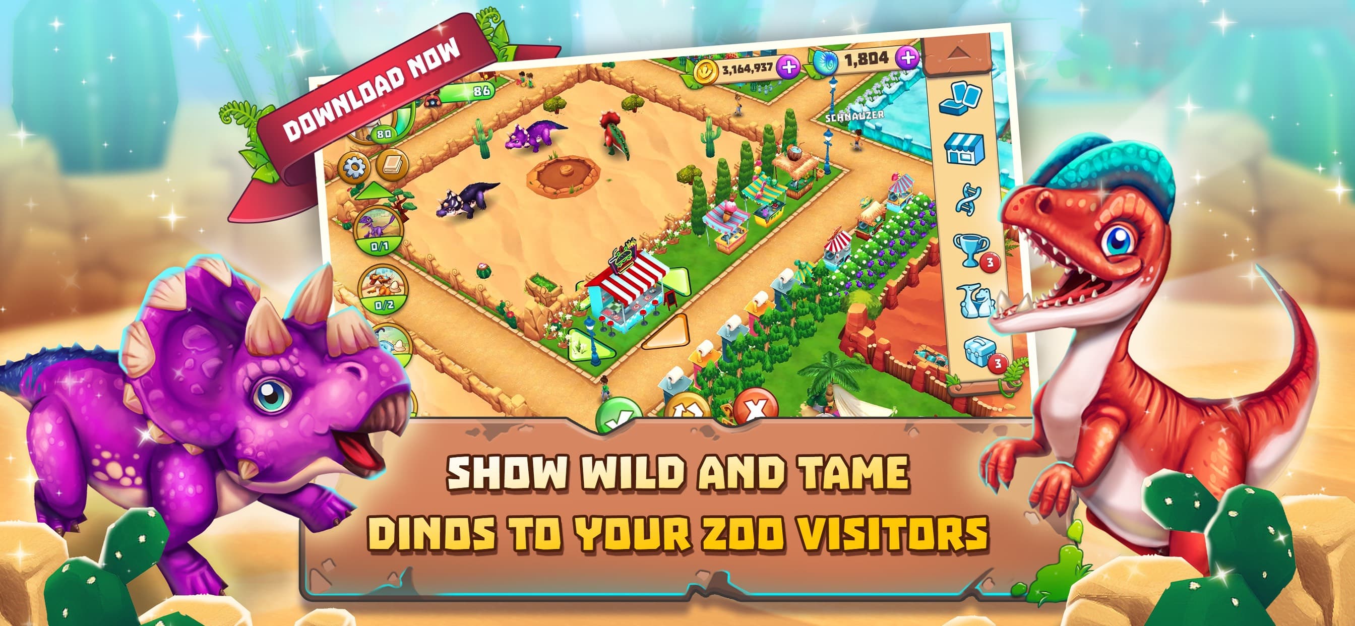 Dinosaur Park: Primeval Zoo screenshot 3 - screenshot