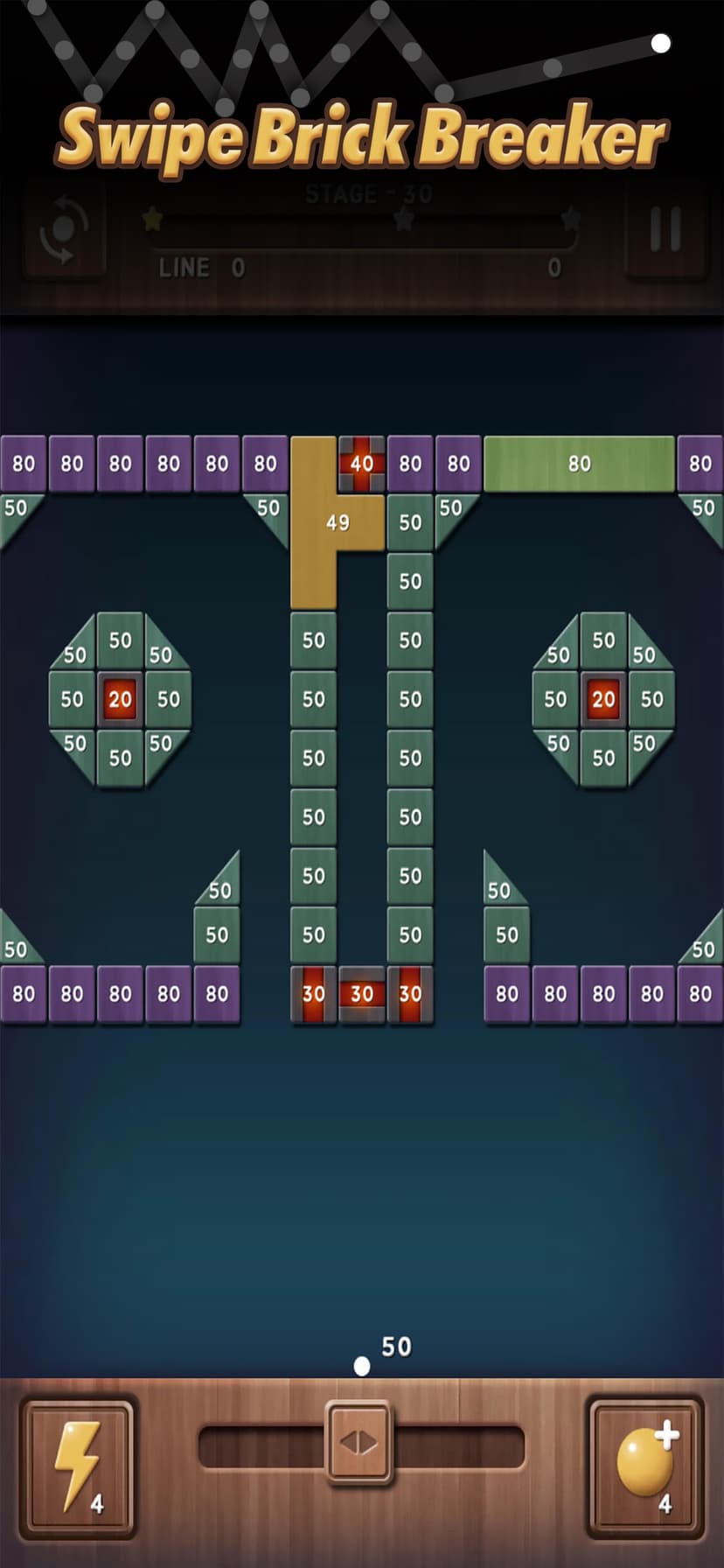Swipe Brick Breaker: The Blast screenshot 1 - screenshot