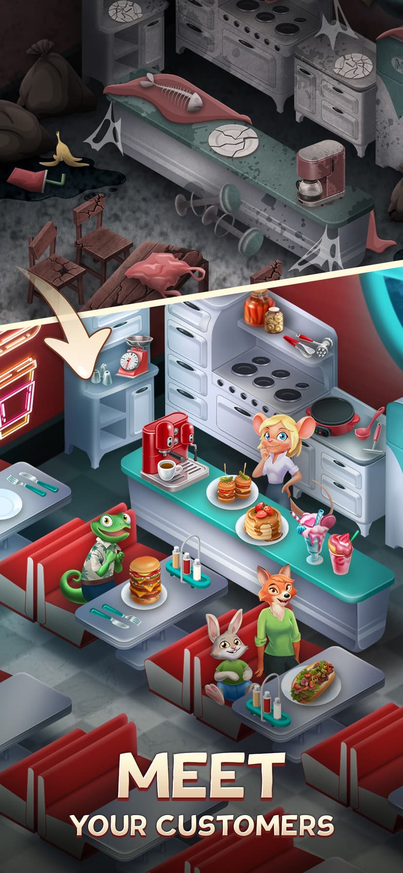 Merge Inn - Tasty Match Puzzle screenshot 3 - screenshot