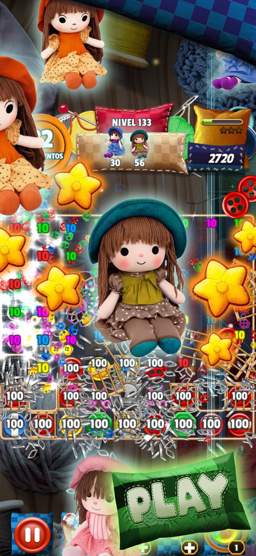 Button Eyed Rag Doll Match 3 screenshot 9 - screenshot