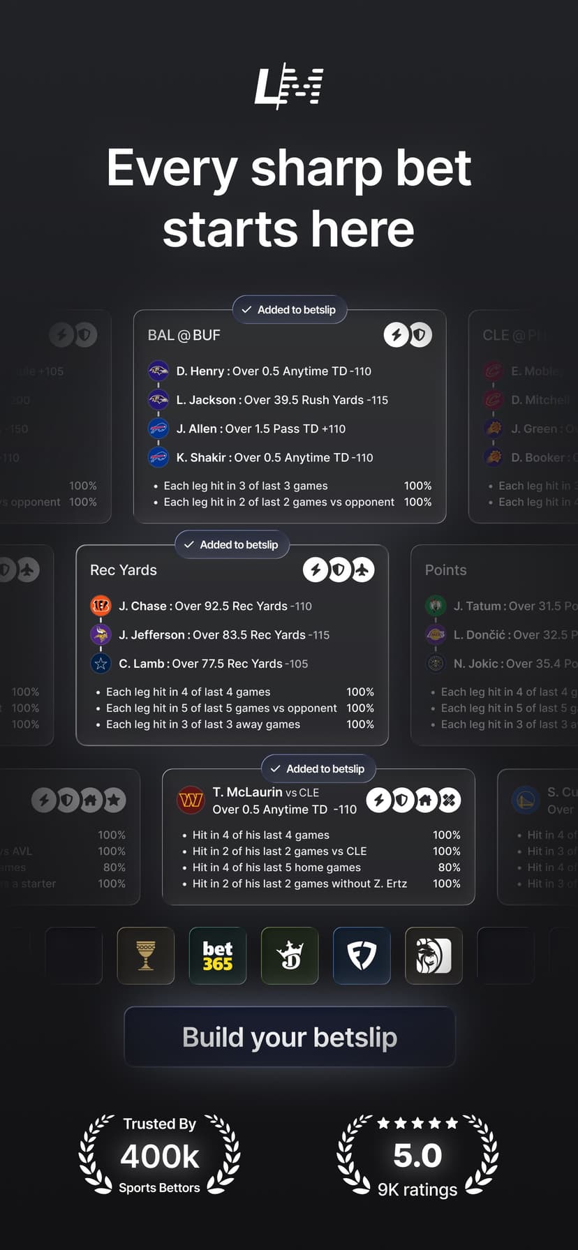 Linemate: Find Your Next Bet screenshot 1 - screenshot