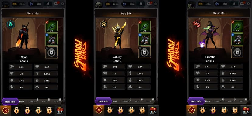 Shadow War: Idle RPG Survival screenshot 5 - screenshot