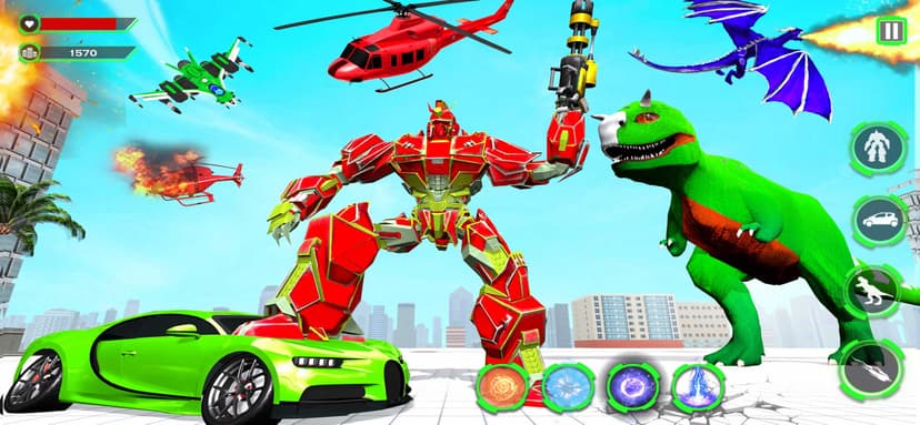 Wild Dino Robot Transform Game screenshot 3 - screenshot