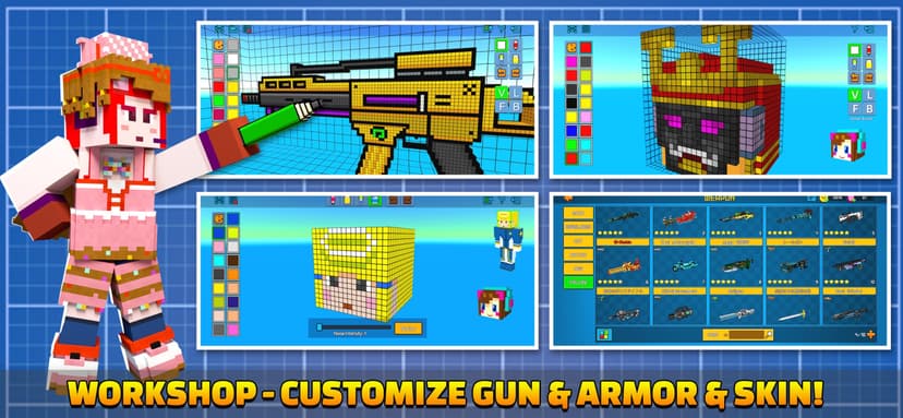 Cops N Robbers:Pixel Craft Gun screenshot 7 - screenshot