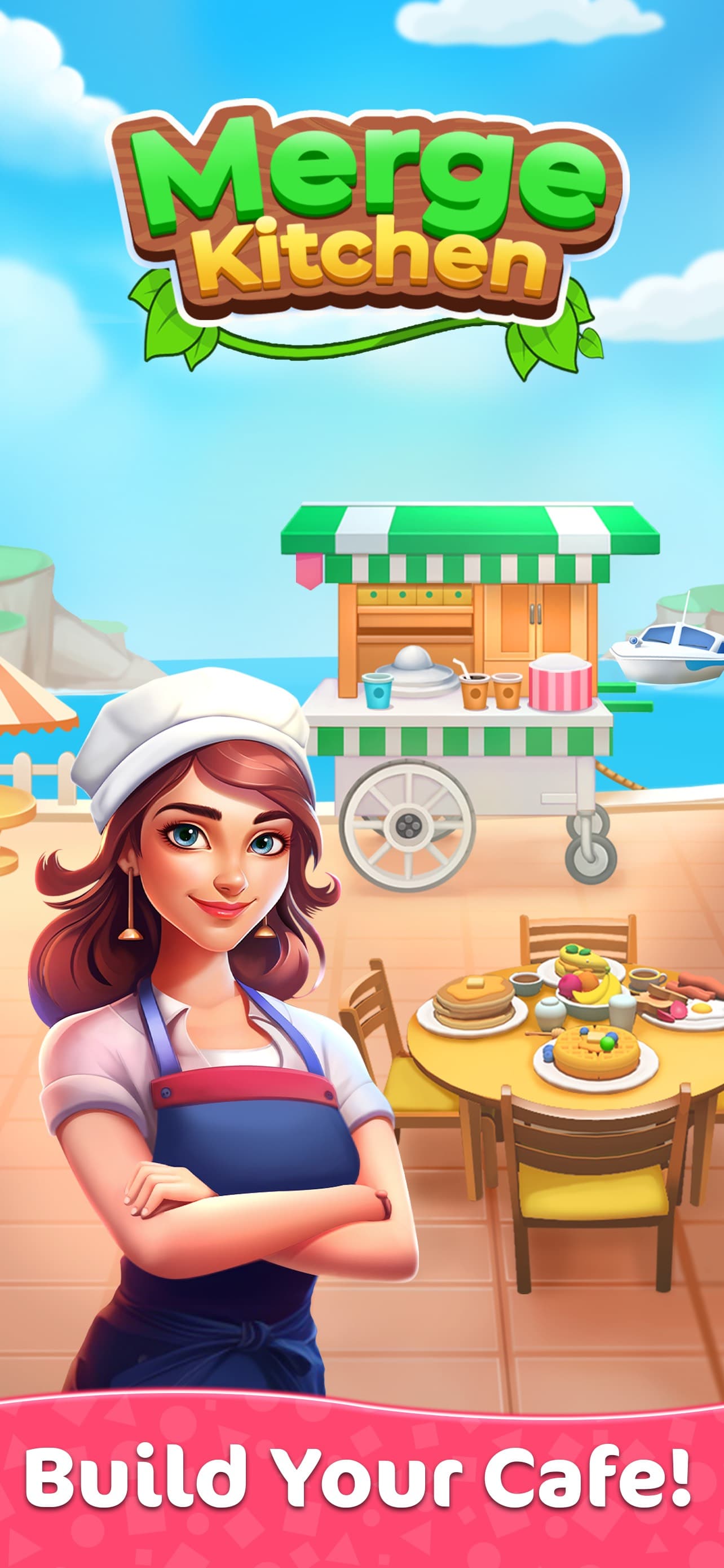 Merge Kitchen Fun Puzzle Games screenshot 1 - screenshot