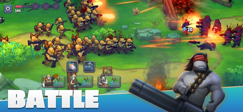GUNS UP ! Mobile War Strategy screenshot 1 - screenshot