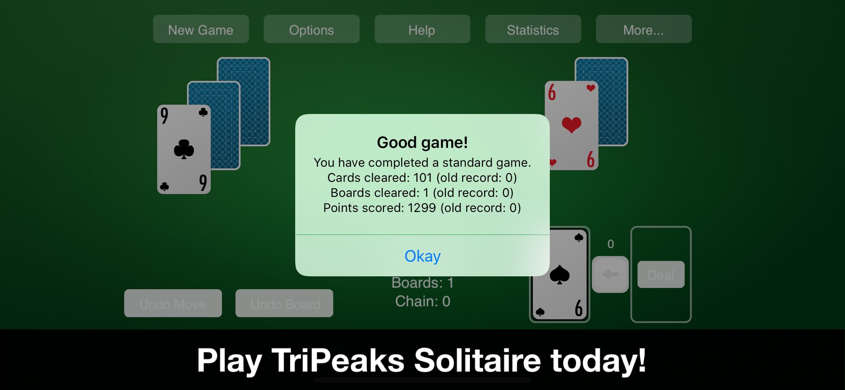 TriPeaks Solitaire—New Classic screenshot 5 - screenshot