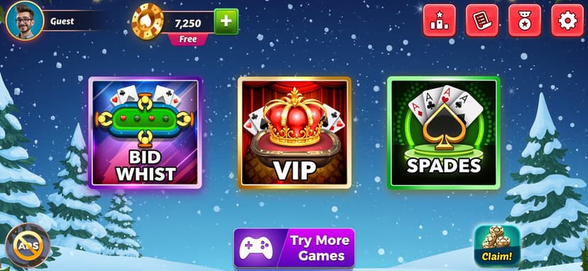 Spades Bid Whist: Card Games screenshot 1 - screenshot