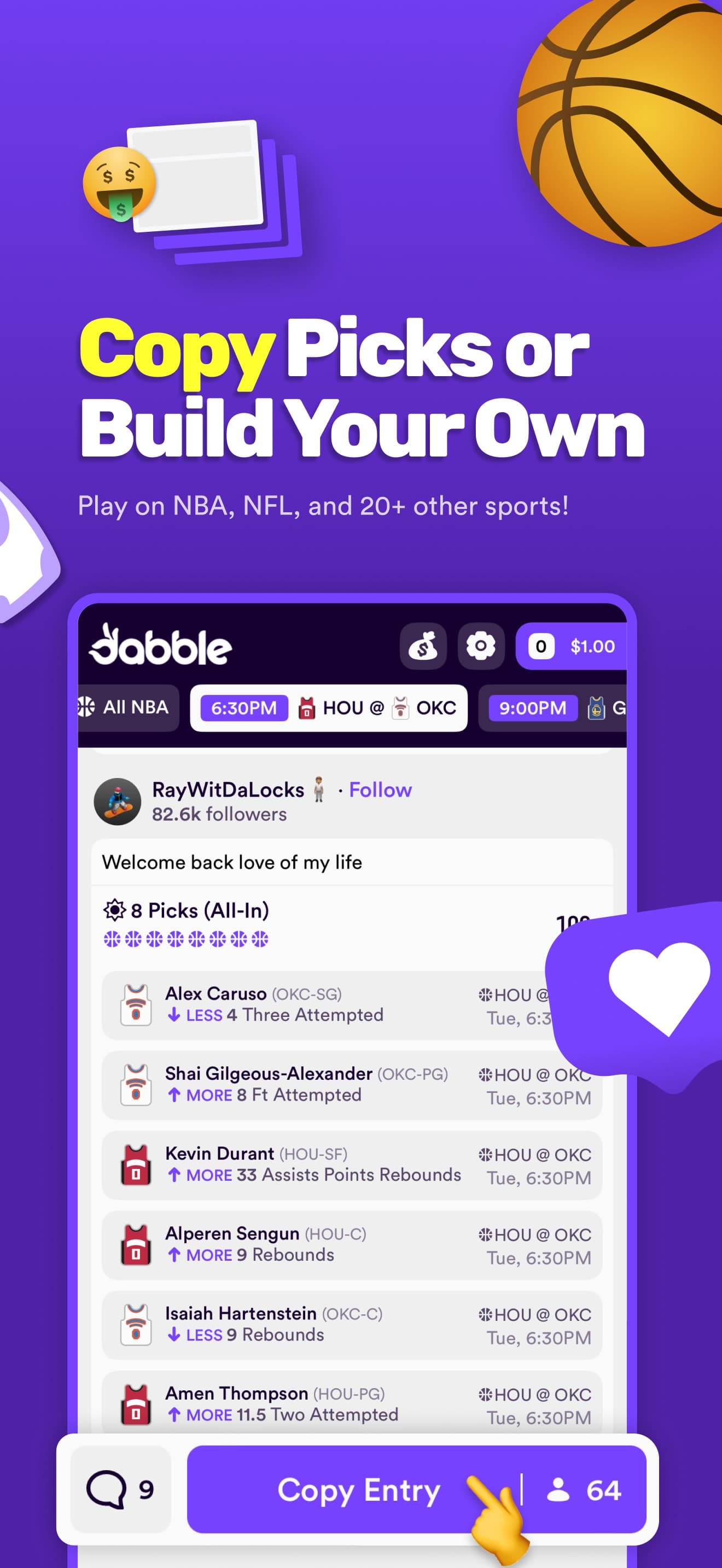 Dabble - Real Money Pick 'Em screenshot 4 - screenshot