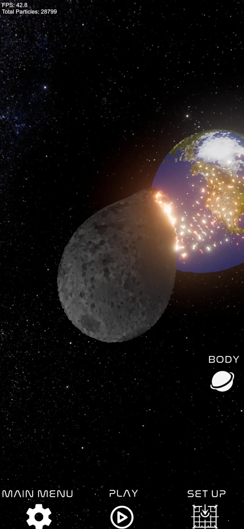 Space Crash Simulator screenshot 1 - screenshot
