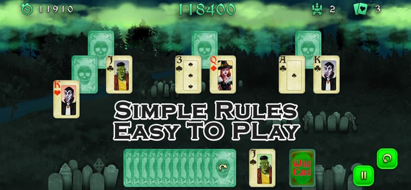 Halloween Tripeaks Solitaire screenshot 2 - screenshot