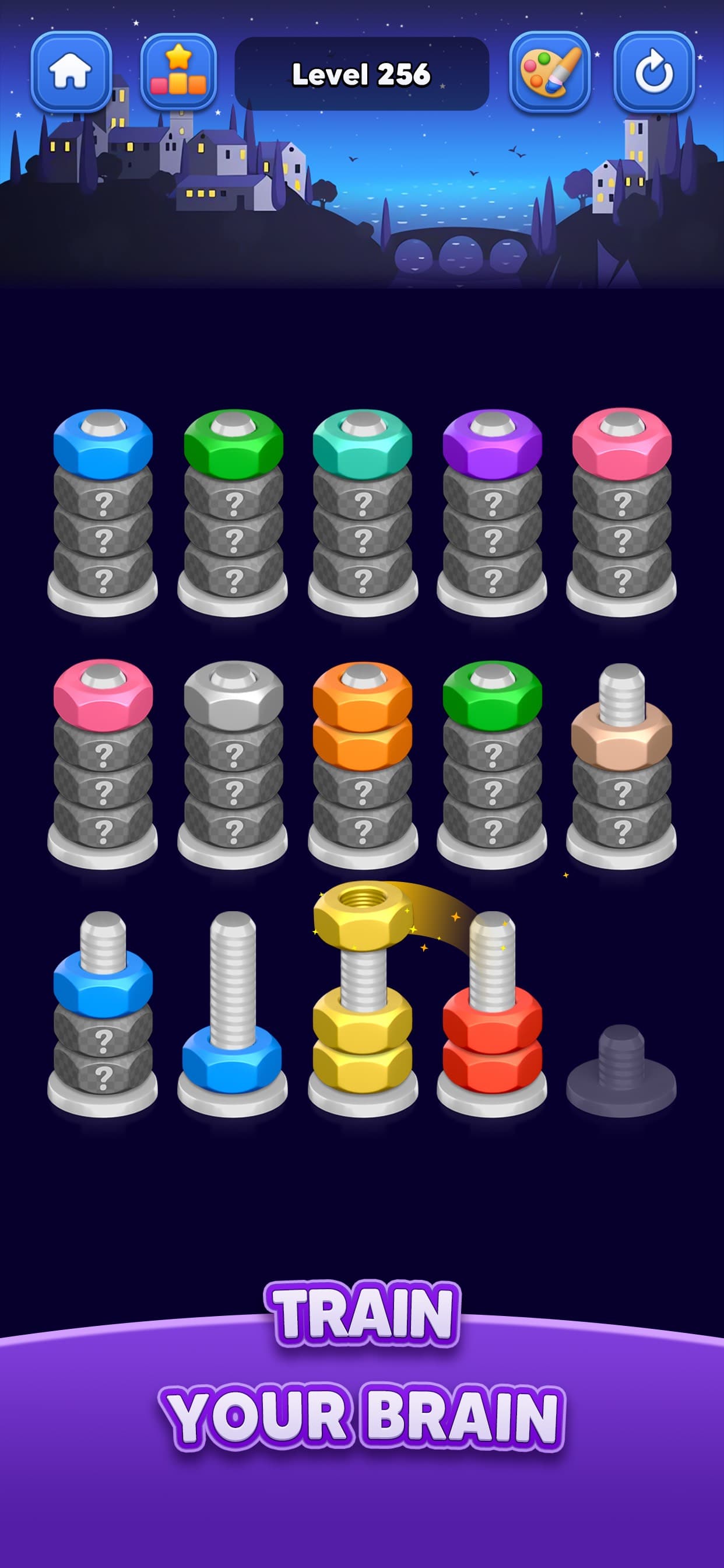 Nut Sort: Color Match Game screenshot 3 - screenshot