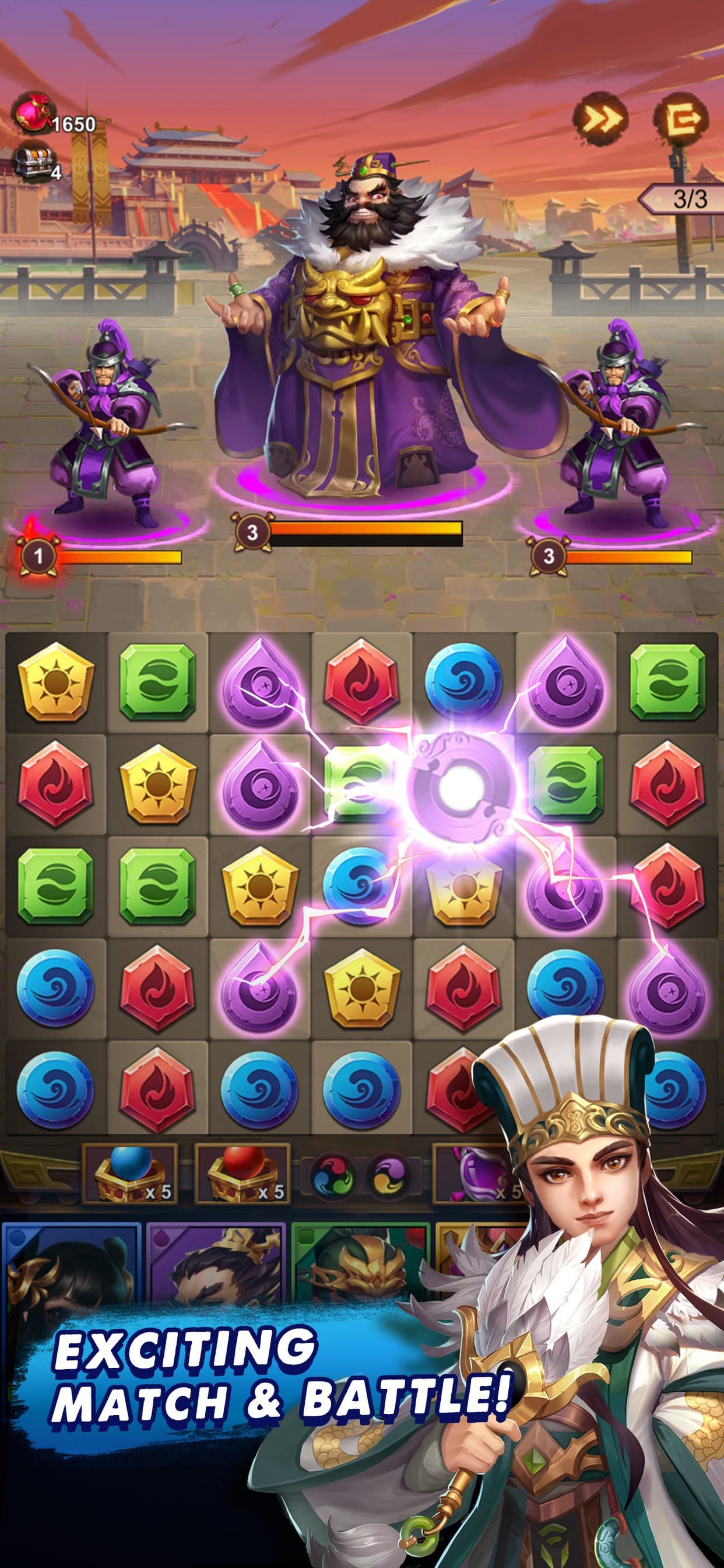 Three Kingdoms & Puzzles screenshot 1 - screenshot