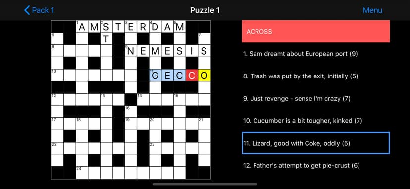 Cryptic Crossword screenshot 6 - screenshot