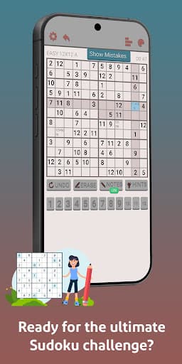 Sudoku Palextart 12x12, 16x16 screenshot 5 - screenshot