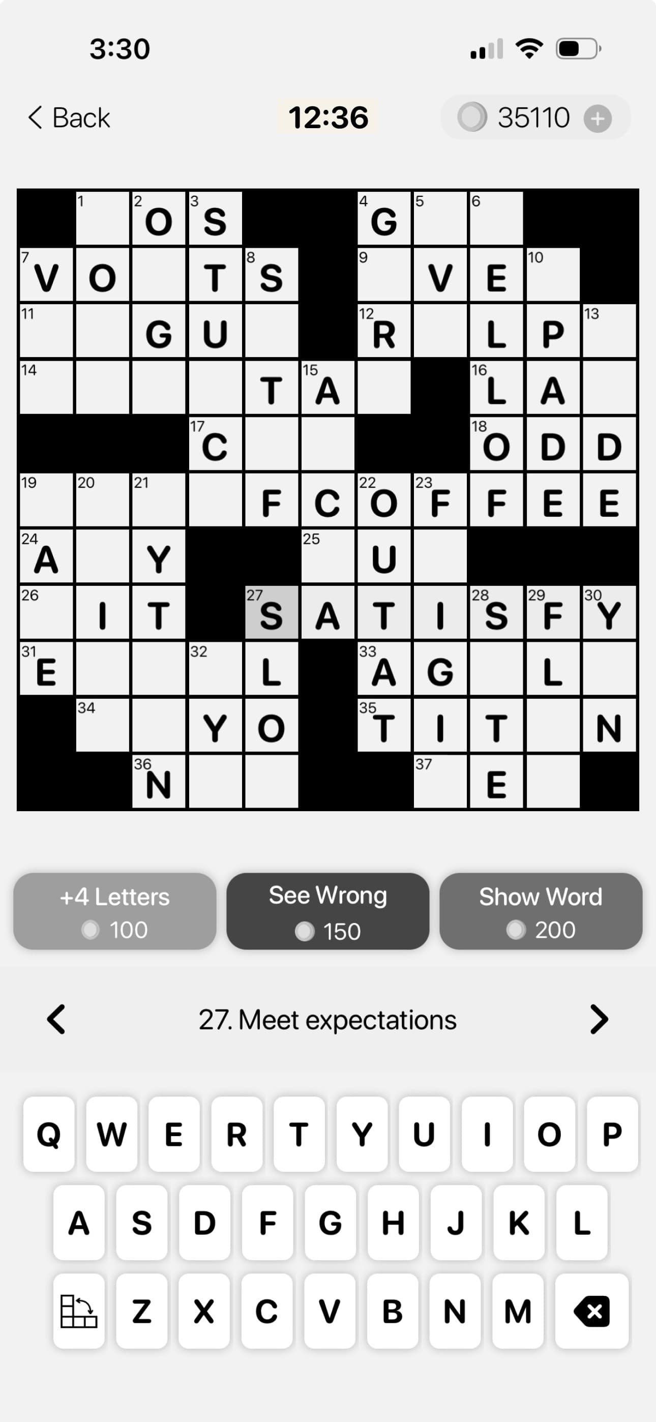 Classic Crossword Puzzles screenshot 1 - screenshot
