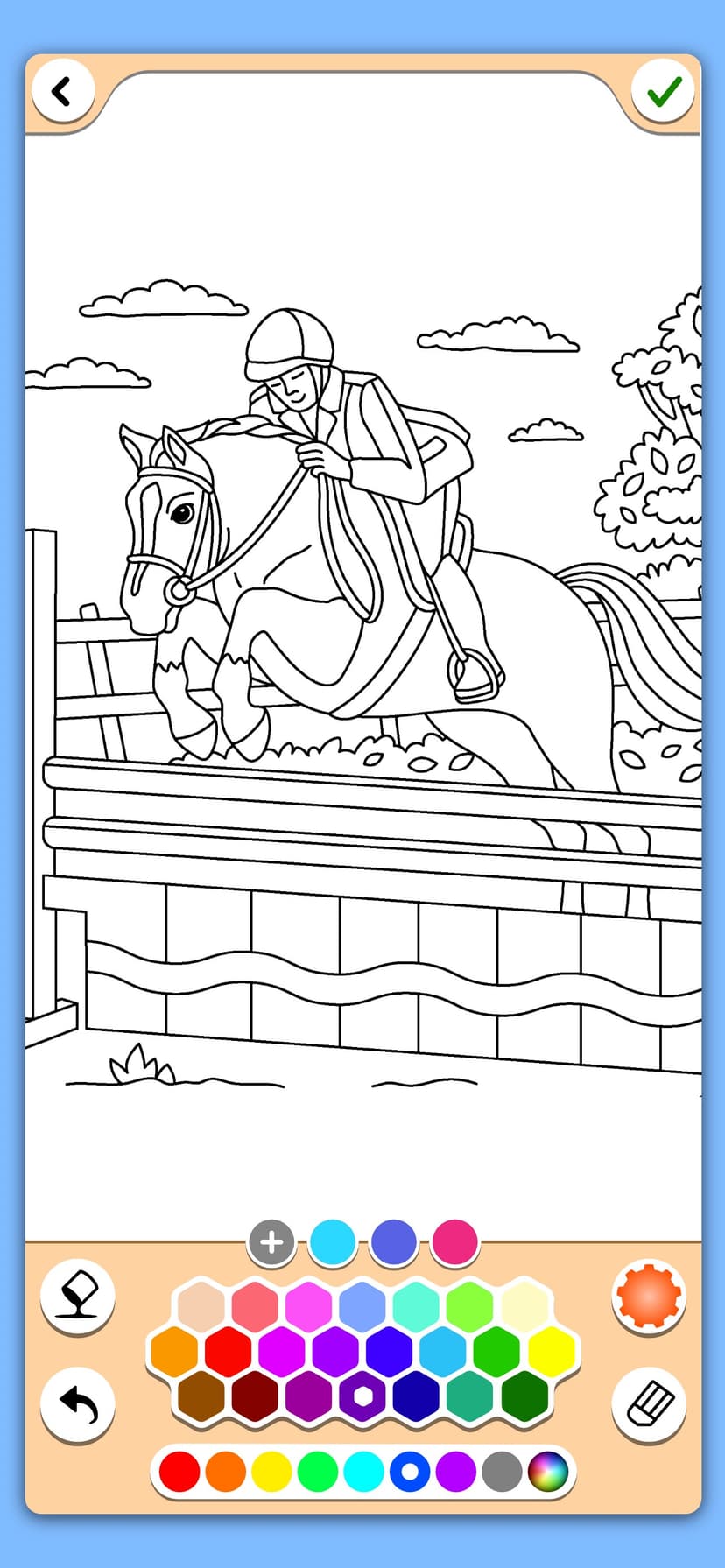 Horse coloring game screenshot 6 - screenshot