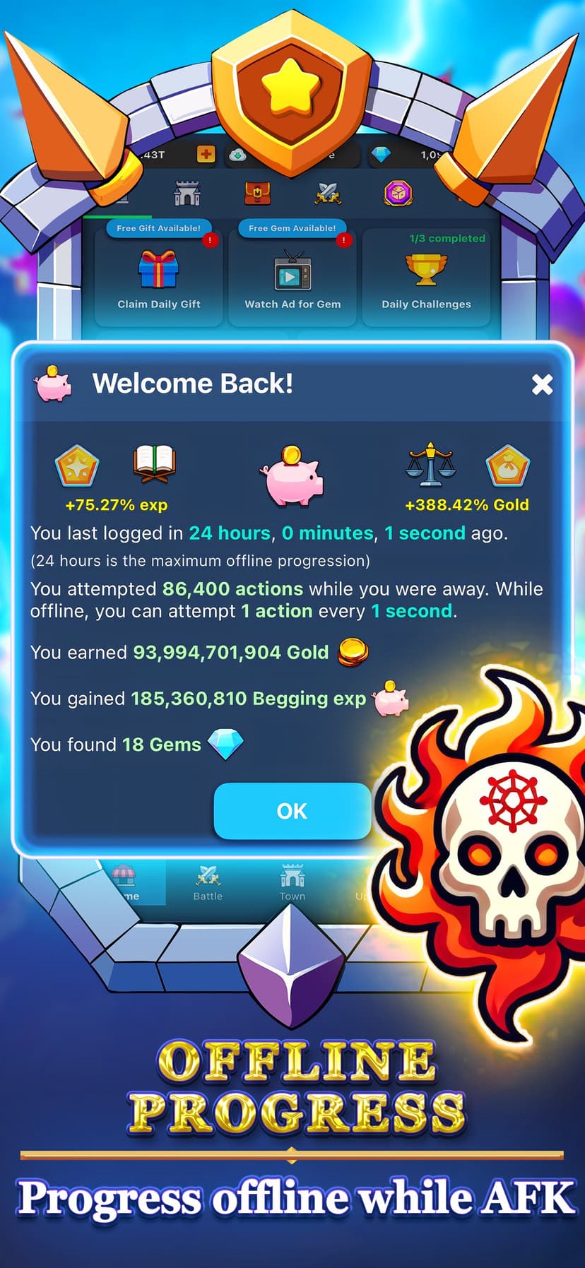 Harpagia - Idle RPG screenshot 2 - screenshot