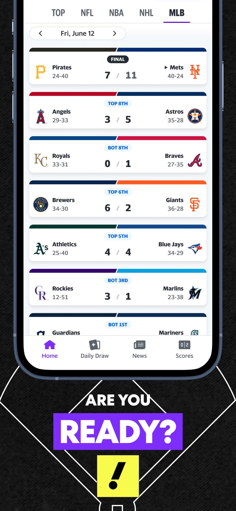Yahoo Fantasy Sports: NBA, MLB screenshot 4 - screenshot