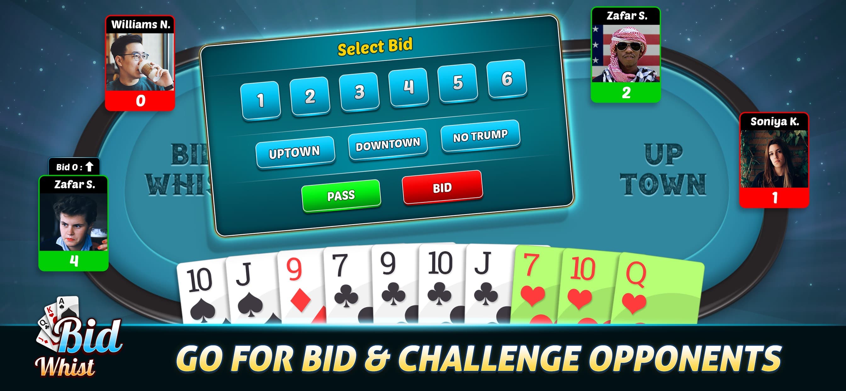 Bid Whist - Card Game screenshot 4 - screenshot