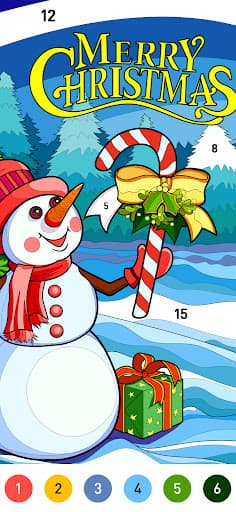 Christmas Winter Coloring Book screenshot 1 - screenshot
