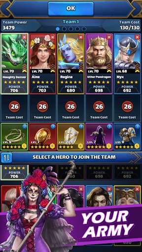 MythWars & Puzzles: RPG Match3 screenshot 6 - screenshot