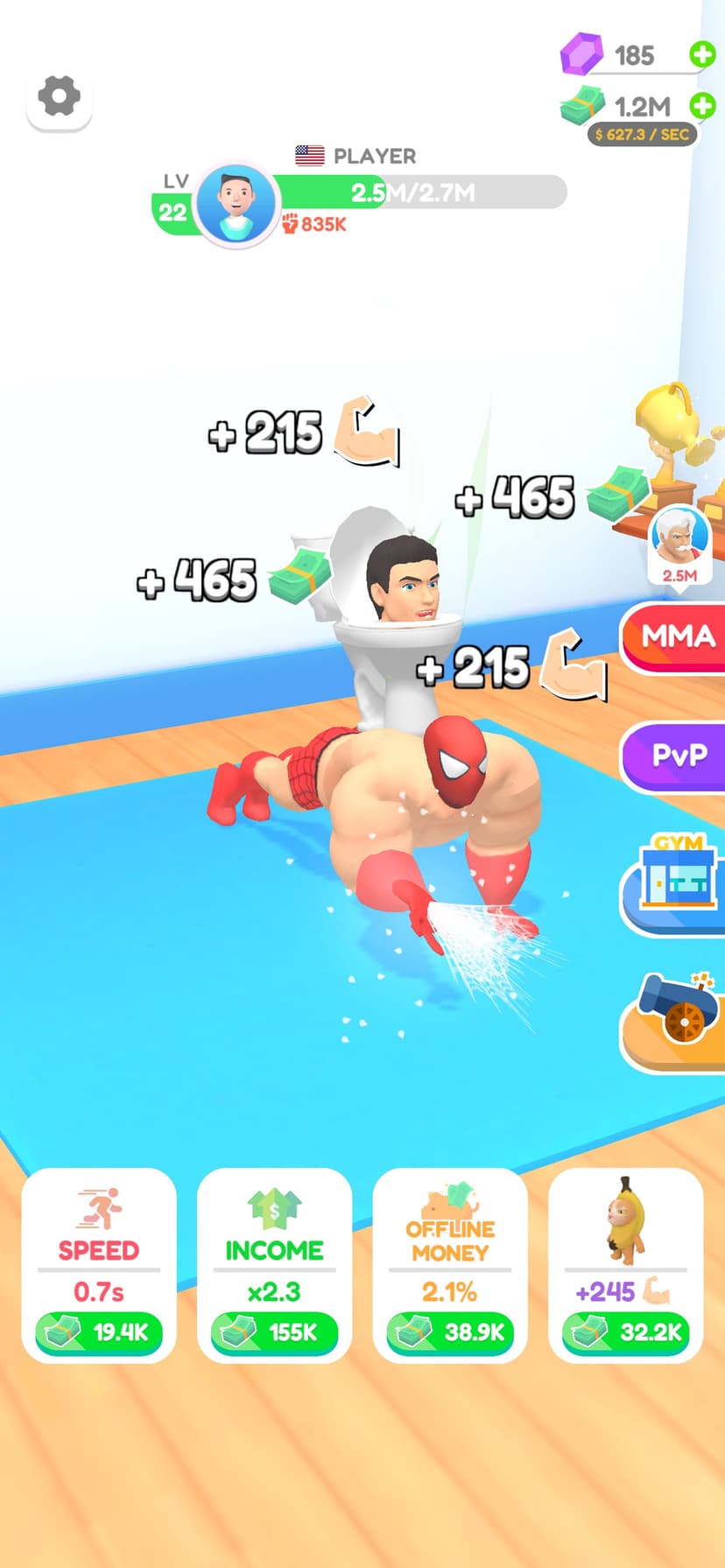 Idle Push Up screenshot 1 - screenshot