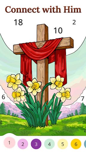 Bible Coloring Paint By Number screenshot 2 - screenshot