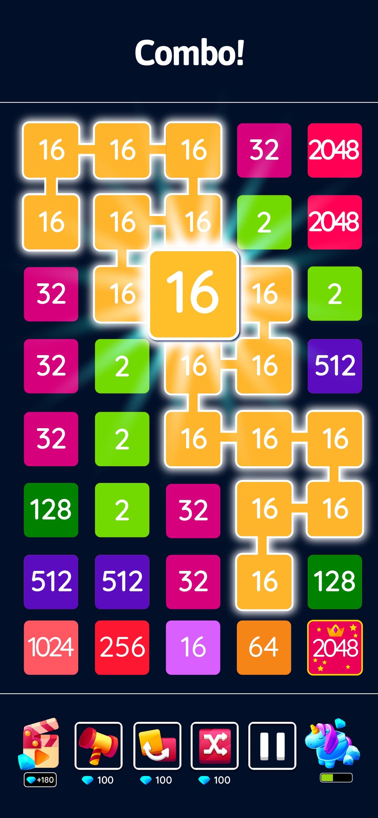 2048 Blast: Merge Numbers 2248 screenshot 5 - screenshot