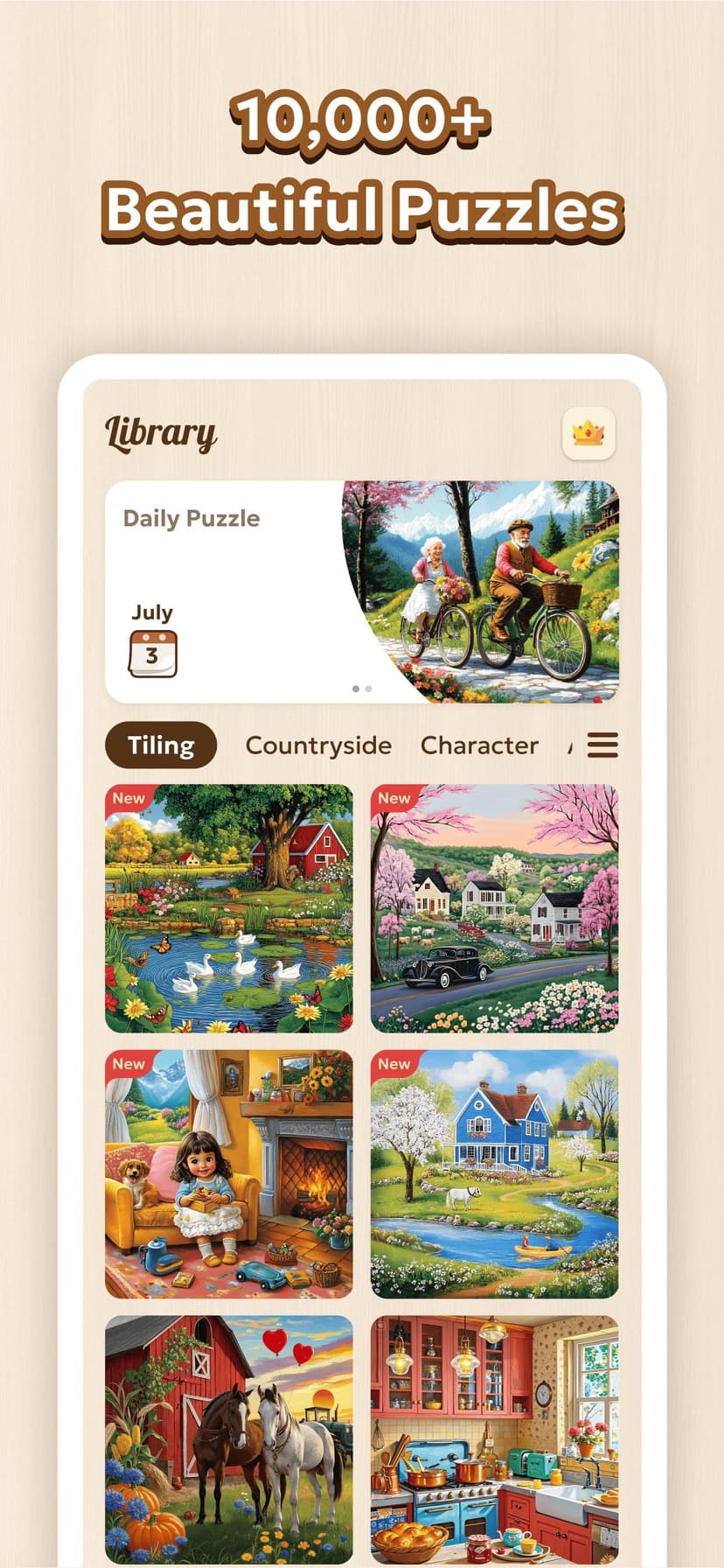 Jigsaw Puzzle - Countryside screenshot 1 - screenshot