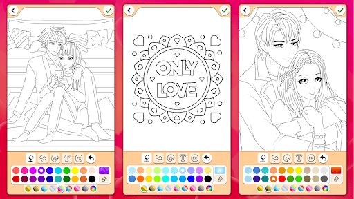 Valentines love coloring book screenshot 22 - screenshot
