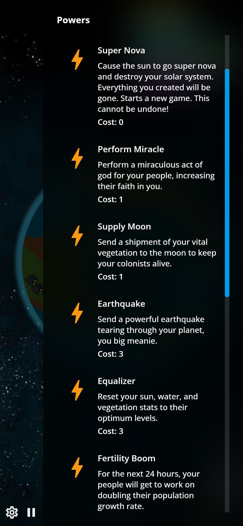 My Planet Simulation screenshot 2 - screenshot