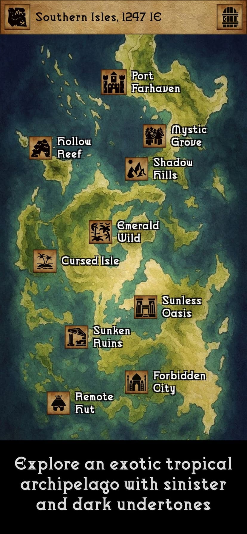 Grim Tides - Old School RPG screenshot 2 - screenshot