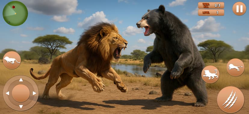 Angry Lion Simulator Lion Game screenshot 1 - screenshot
