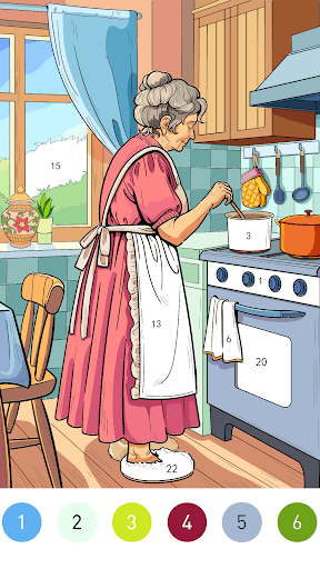 Granny Color By Number Game screenshot 5 - screenshot