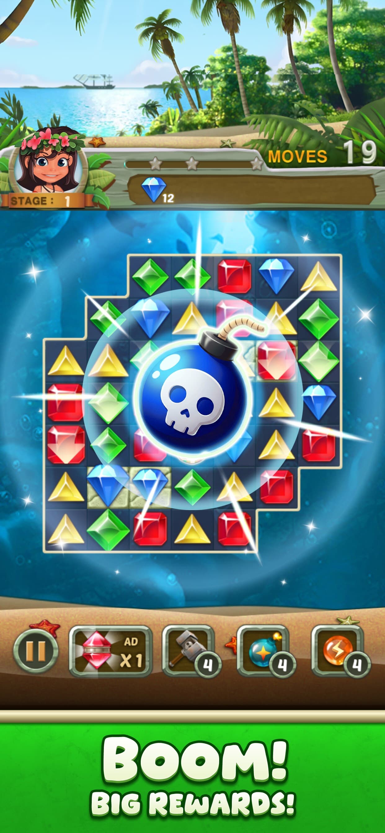 Paradise Jewel: Match-3 Puzzle screenshot 5 - screenshot