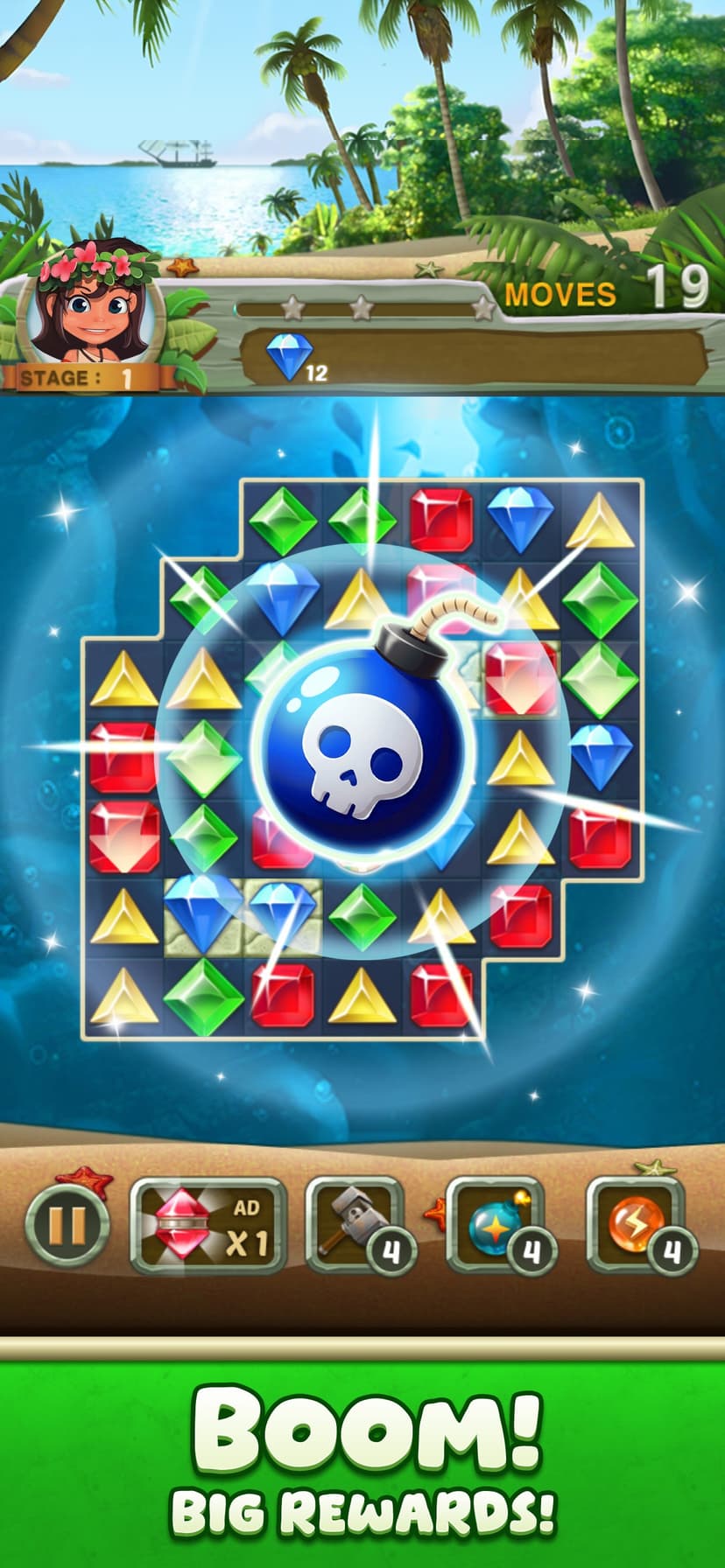 Paradise Jewel: Match-3 Puzzle screenshot 5 - screenshot