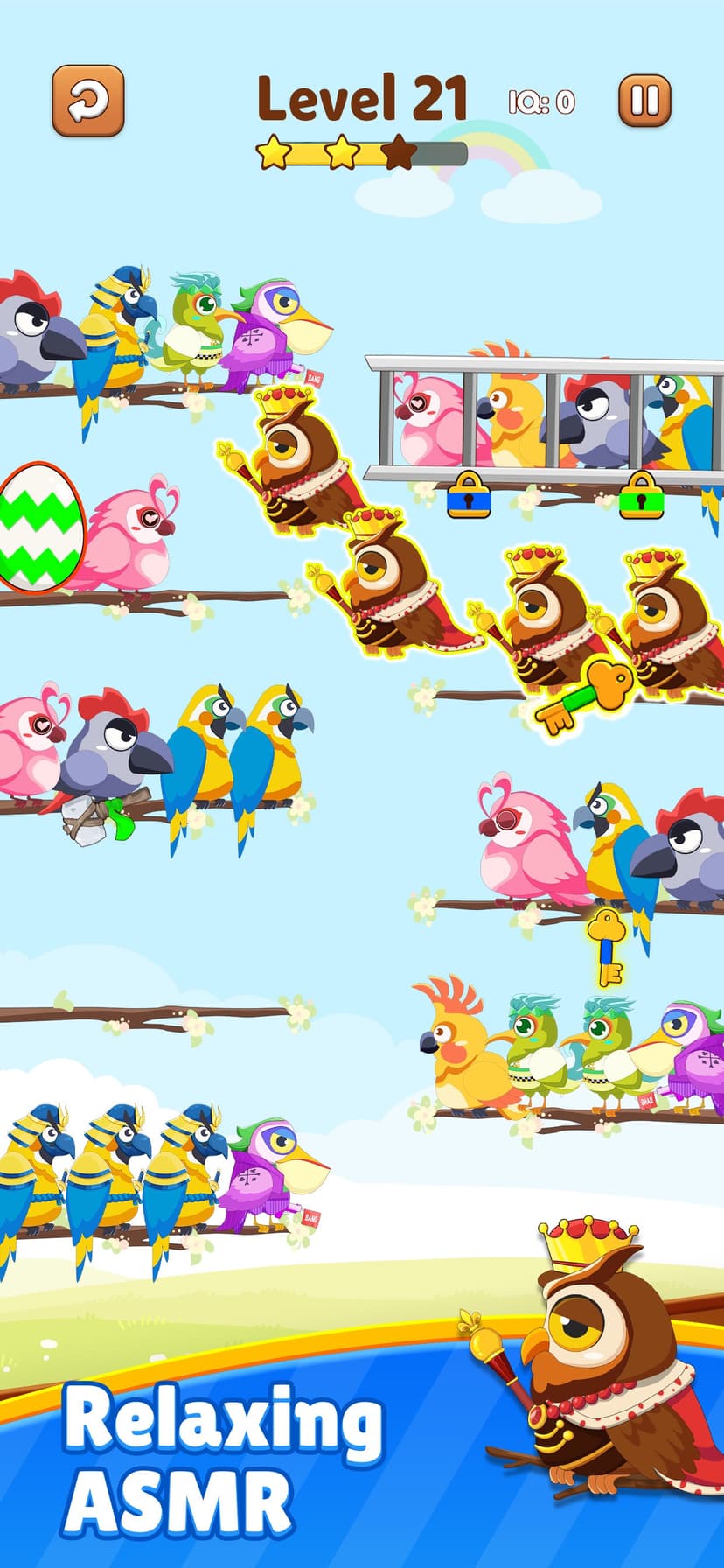 Bird Sort 2 Color Puzzle Game screenshot 2 - screenshot
