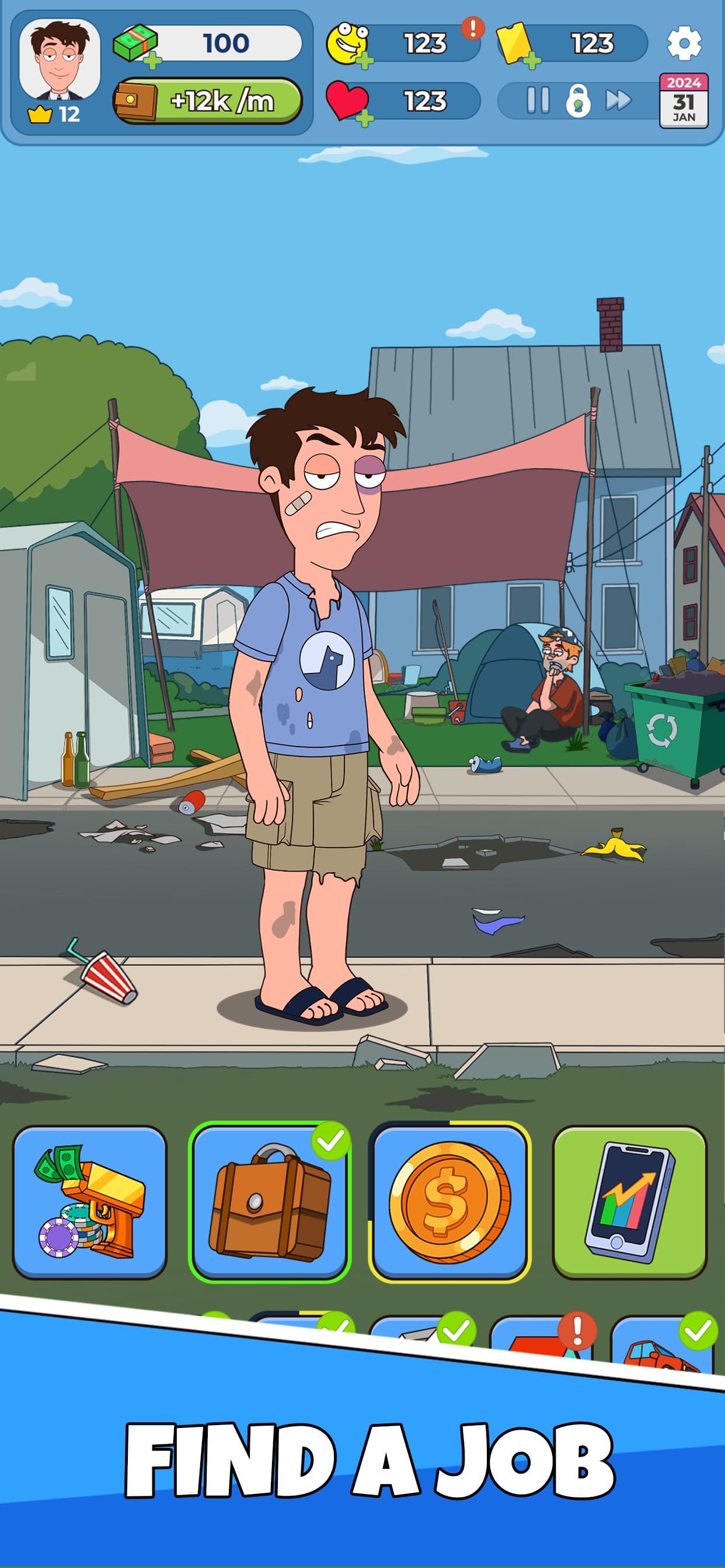 Idle Guy: Life Simulator games screenshot 2 - screenshot